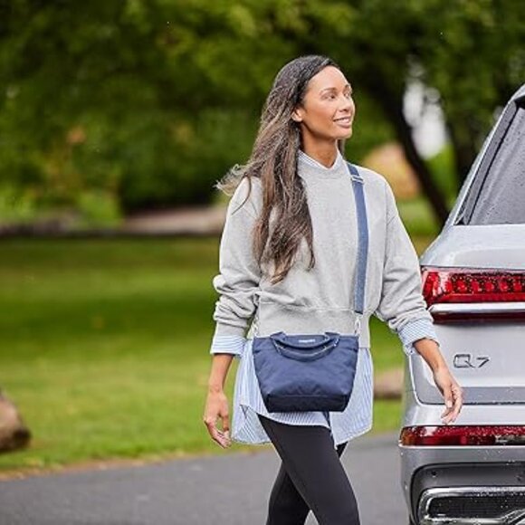 Baggallini Mini Carryall Tote, French Navy - NEW - Picture 10 of 14